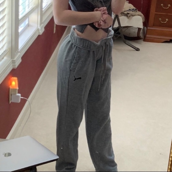 Puma Pants - Grey Puma Sweatpants